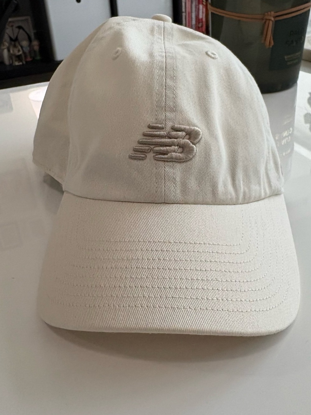 New Balance Off-White Adjustable Baseball Cap